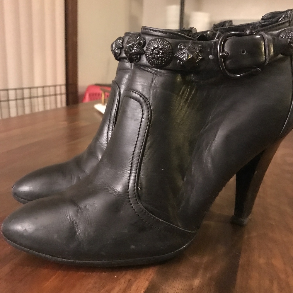 Burberry Prorsum Buckle Ankle Boots